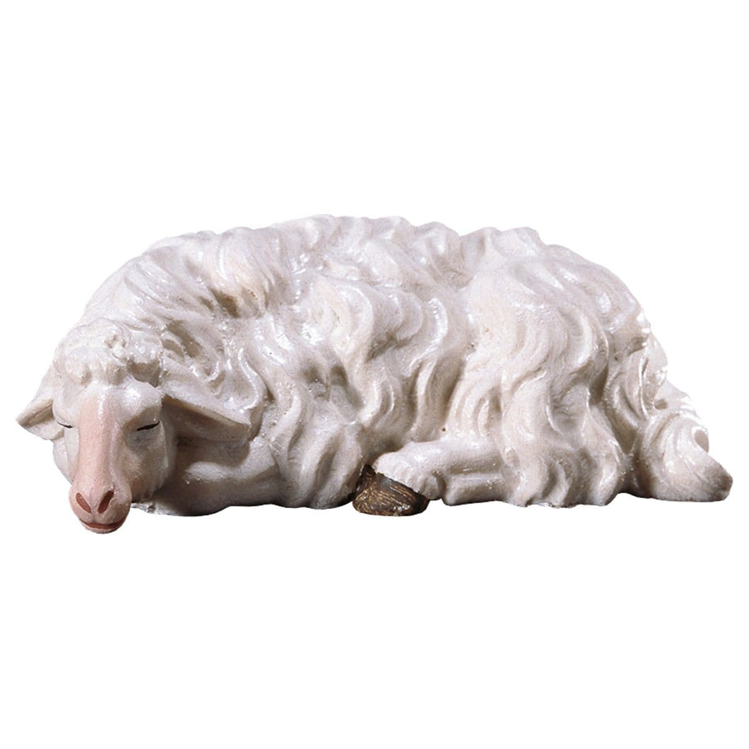 Schaf schlafend Krippenfiguren Kunsthandel Rueckeshaeuser