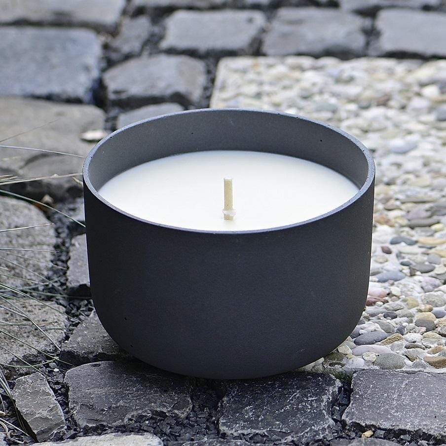 Wunderschöne Outdoor Kerzenschale, Farbe basalt, Durchmesser 19 cm – Ariane Rueckeshaeuser