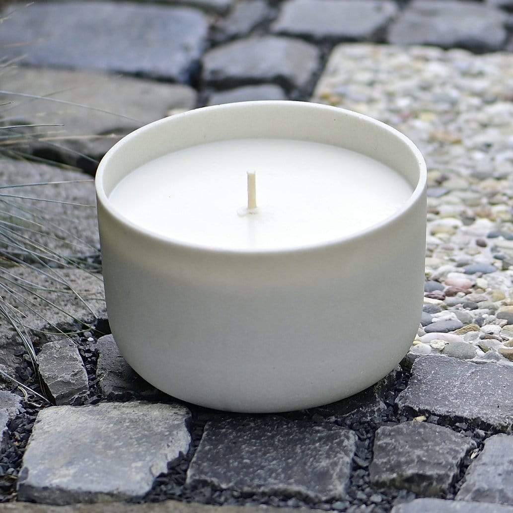 Wunderschöne Outdoor Kerzenschale, Farbe elfenbein, Durchmesser 19 cm – Ariane Rueckeshaeuser